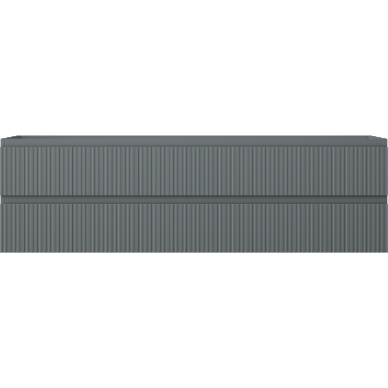 Mexen Rivel vonios kambario spintelė po praustuvu 160 cm, 2 stalčiai, griovelinė, matinė grafit - 91A20-16047-2-BFF66