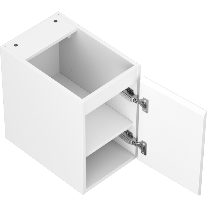 Mexen Rivel vonios spintelė po praustuvu 30 cm, 1 durys, grioveliuota, balta matinė - 91A21-03047-1-BF01