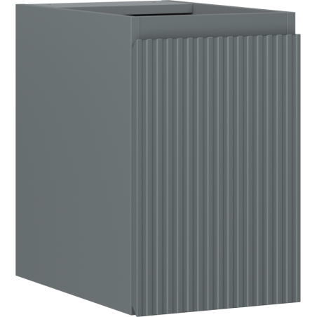 Mexen Rivel vonios kambario spintelė po praustuvu 30 cm, 1 durys, grioveliais, matinė grafito spalva - 91A21-03047-1-BF66