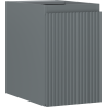 Mexen Rivel vonios kambario spintelė po praustuvu 30 cm, 1 durys, grioveliais, matinė grafito spalva - 91A21-03047-1-BF66