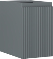 Mexen Rivel vonios kambario spintelė po praustuvu 30 cm, 1 durys, grioveliais, matinė grafito spalva - 91A21-03047-1-BF66