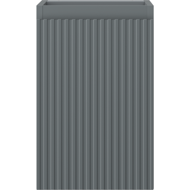 Mexen Rivel vonios kambario spintelė po praustuvu 30 cm, 1 durys, grioveliais, matinė grafito spalva - 91A21-03047-1-BF66