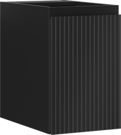 Mexen Rivel vonios kambario spintelė po praustuvu 30 cm, 1 durys, rifliuota, juoda mat - 91A21-03047-1-BF71