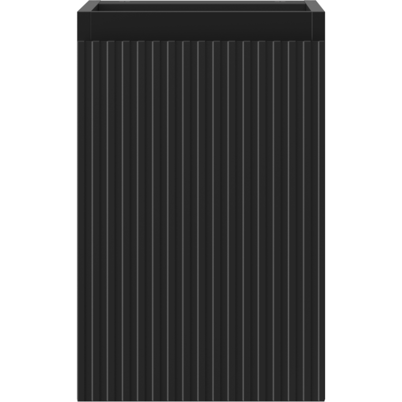 Mexen Rivel vonios kambario spintelė po praustuvu 30 cm, 1 durys, rifliuota, juoda mat - 91A21-03047-1-BF71