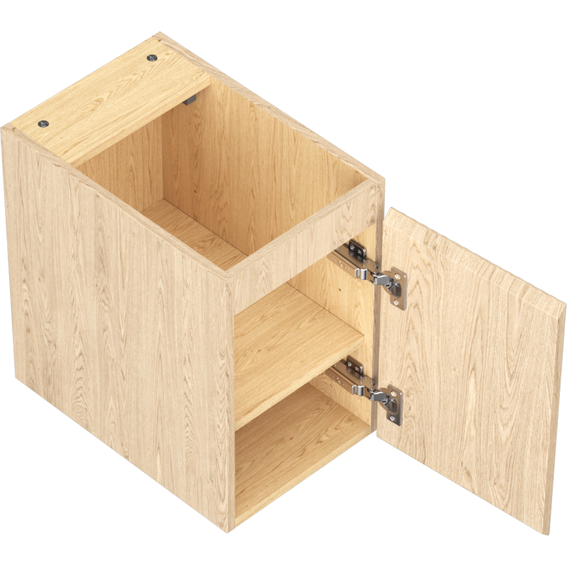 Mexen Rivel vonios kambario spintelė po praustuvu 30 cm, 1 durys, rifliuota, ąžuolas - 91A21-03047-1-BF81