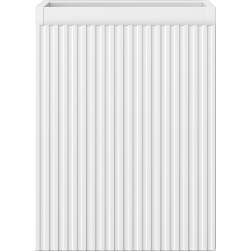 Mexen Rivel vonios kambario spintelė po kriaukle 35 cm, 1 durys, rifliuota, balta matinė - 91A21-03547-1-BF01