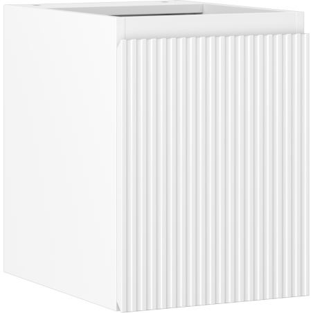 Mexen Rivel vonios kambario spintelė po kriaukle 35 cm, 1 durys, rifliuota, balta matinė - 91A21-03547-1-BF01