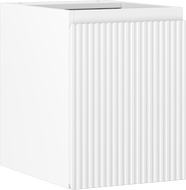 Mexen Rivel vonios kambario spintelė po kriaukle 35 cm, 1 durys, rifliuota, balta matinė - 91A21-03547-1-BF01