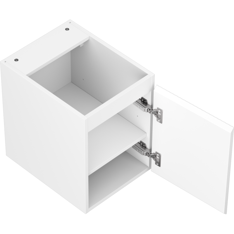 Mexen Rivel vonios kambario spintelė po kriaukle 35 cm, 1 durys, rifliuota, balta matinė - 91A21-03547-1-BF01