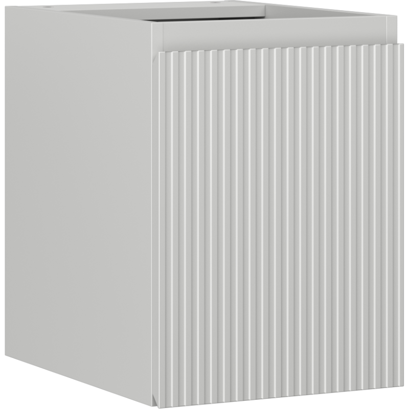 Mexen Rivel 35 cm pločio vonios spintelė po praustuvu, 1 durys, rifliuota, matinė pilka - 91A21-03547-1-BF62