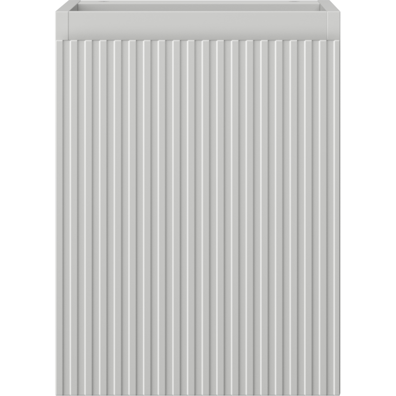 Mexen Rivel 35 cm pločio vonios spintelė po praustuvu, 1 durys, rifliuota, matinė pilka - 91A21-03547-1-BF62