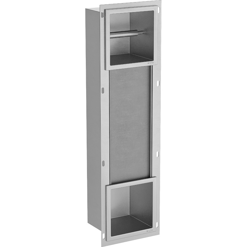Mexen X-Wall-BP tualetinio popieriaus laikiklis su dėtuve, inox - 1914