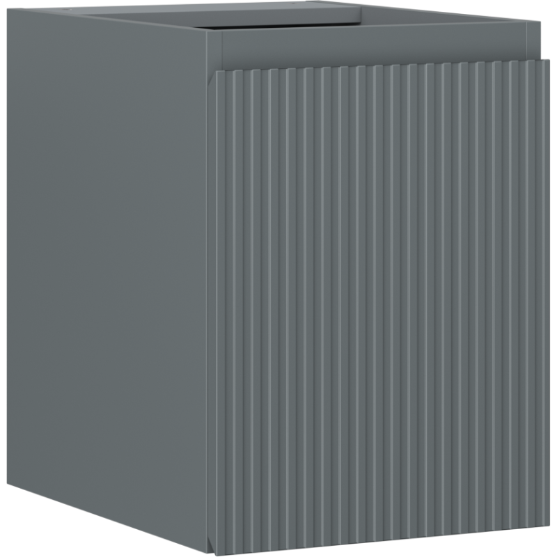 Mexen Rivel vonios spintelė po praustuvu 35 cm, 1 durys, raižytas, matinis grafitas - 91A21-03547-1-BF66