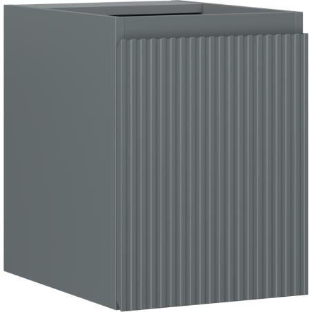 Mexen Rivel vonios spintelė po praustuvu 35 cm, 1 durys, raižytas, matinis grafitas - 91A21-03547-1-BF66