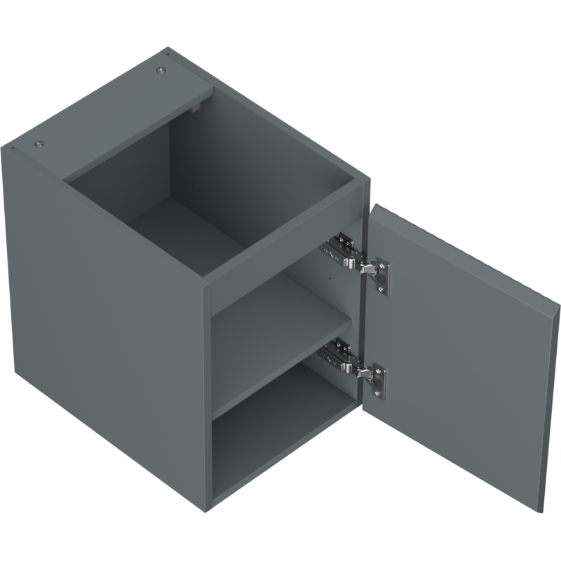 Mexen Rivel vonios spintelė po praustuvu 35 cm, 1 durys, raižytas, matinis grafitas - 91A21-03547-1-BF66