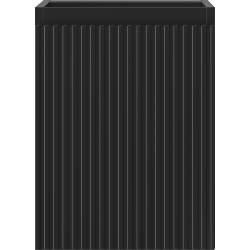 Mexen Rivel vonios kambario spintelė po praustuvu 35 cm, 1 durys, rifliuota, juoda matinė - 91A21-03547-1-BF71