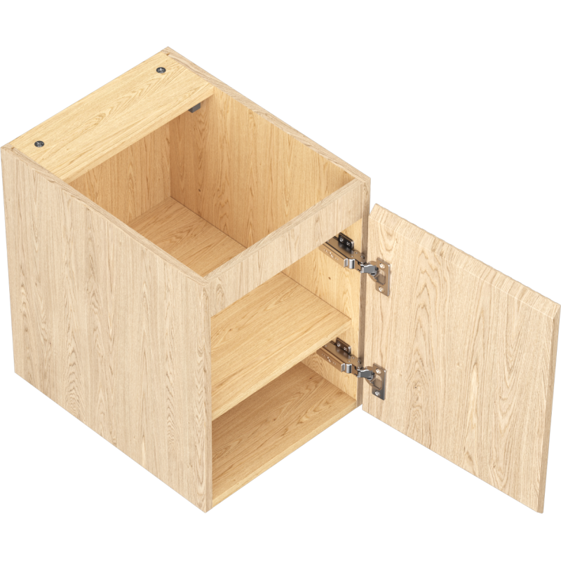 Mexen Rivel vonios spintelė po kriaukle 35 cm, 1 durys, rievėtas, ąžuolas - 91A21-03547-1-BF81