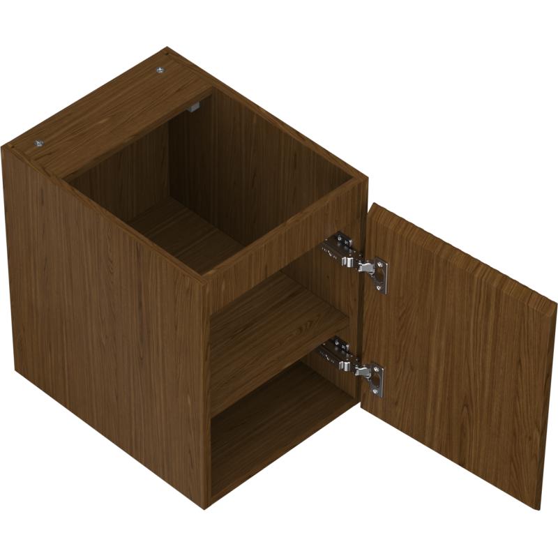 Mexen Rivel vonios spintelė po praustuvu 35 cm, 1 durys, reljefiškas, riešutmedis - 91A21-03547-1-BF86