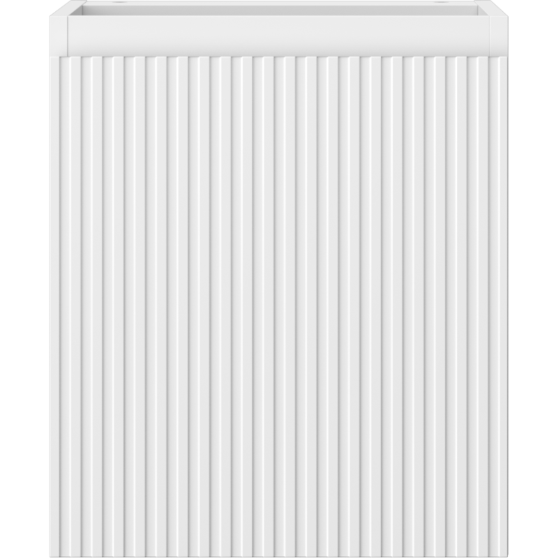 Mexen Rivel vonios kambario spintelė po praustuvu 40 cm, 1 durys, grioveliai, balta matinė - 91A21-04047-1-BF01