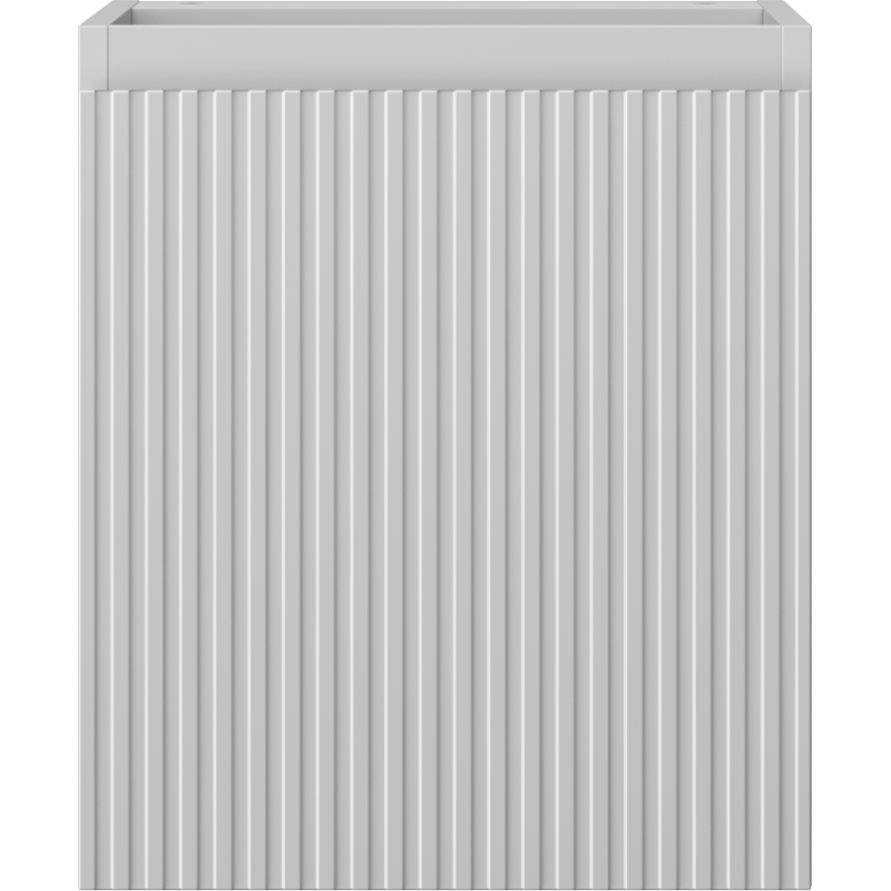 Mexen Rivel vonios spintelė po kriaukle 40 cm, 1 durys, grioveliuota, pilka matinė - 91A21-04047-1-BF62