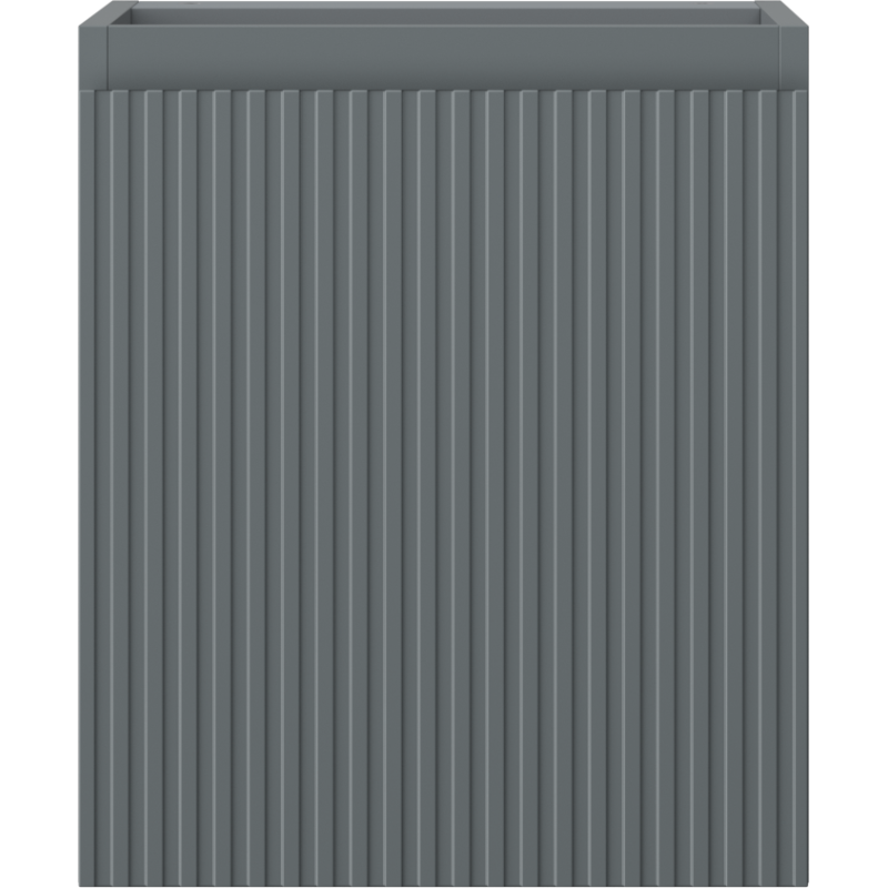 Mexen Rivel vonios spintelė po kriaukle 40 cm, 1 durys, rifliuota, grafito matinė - 91A21-04047-1-BF66