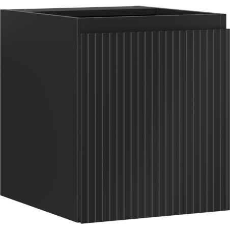 Mexen Rivel vonios kambario spintele po kriaukle 40 cm, 1 durys, rifliuota, juoda matine - 91A21-04047-1-BF71