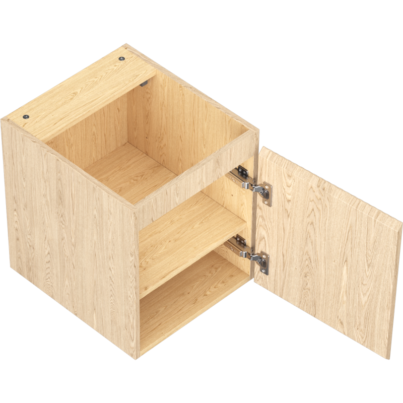 Mexen Rivel vonios spintelė po kriaukle 40 cm, 1 durys, rifliuota, ąžuolo - 91A21-04047-1-BF81