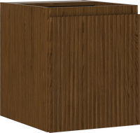 Mexen Rivel vonios kambario spintelė po kriaukle 40 cm, 1 durys, grioveliuota, riešutas - 91A21-04047-1-BF86