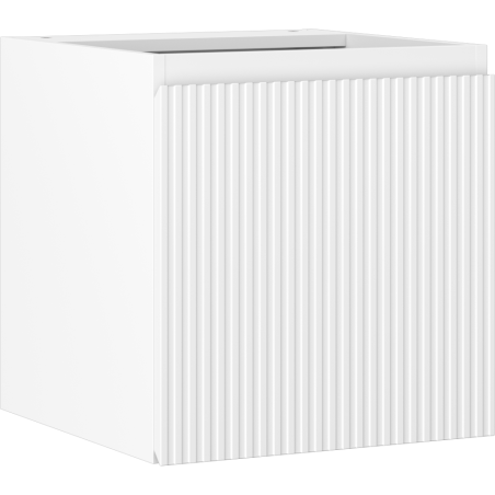 Mexen Rivel vonios kambario spintelė po kriaukle 45 cm, 1 durys, grioveliais, balta matinė - 91A21-04547-1-BF01