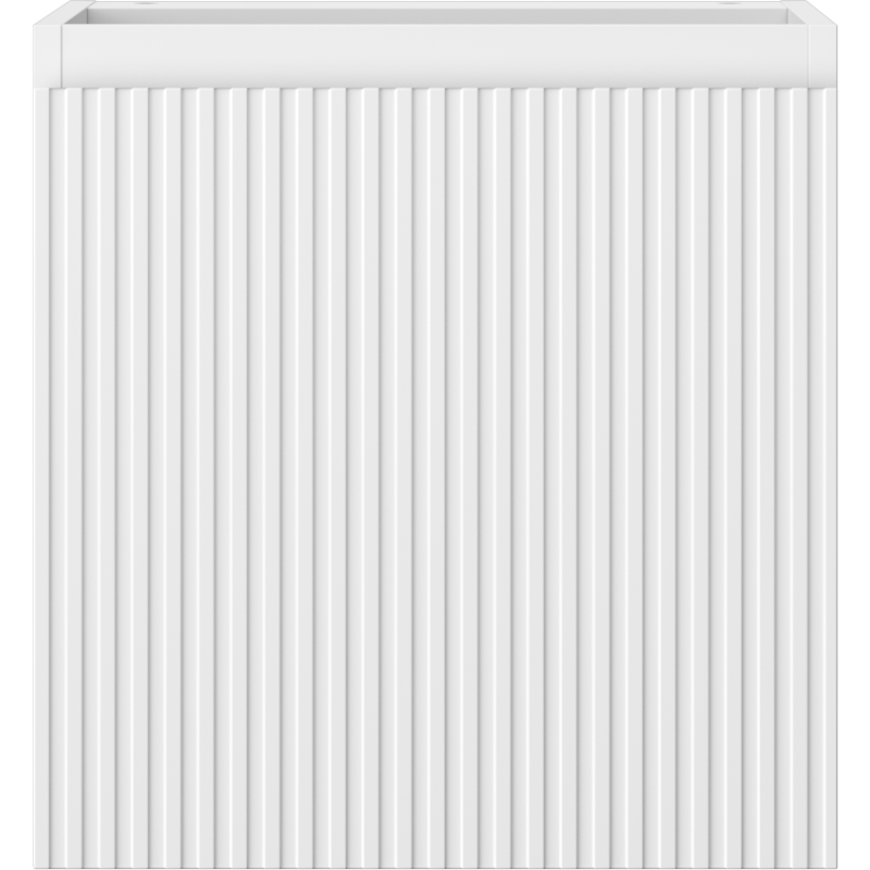 Mexen Rivel vonios kambario spintelė po kriaukle 45 cm, 1 durys, grioveliais, balta matinė - 91A21-04547-1-BF01