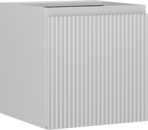 Mexen Rivel vonios kambario spintelė po praustuvu 45 cm, 1 durys, grioveliuota, pilka matinė - 91A21-04547-1-BF62