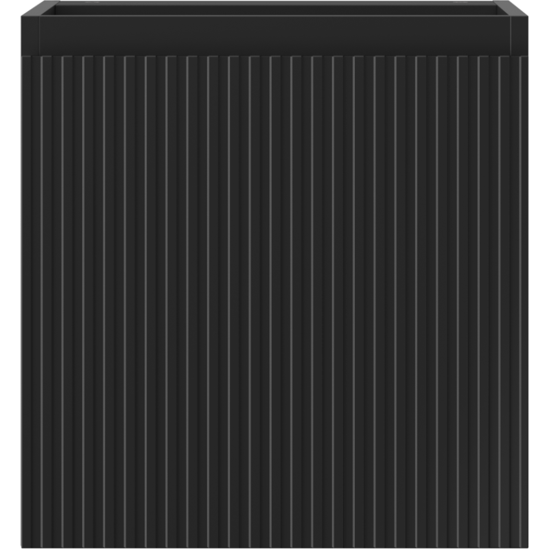 Mexen Rivel vonios kambario spintelė po kriaukle 45 cm, 1 durys, grioveliuota, juodas matas - 91A21-04547-1-BF71