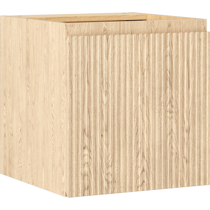 Mexen Rivel vonios spintelė po praustuvu 45 cm, 1 durys, rifliuota, ąžuolas - 91A21-04547-1-BF81