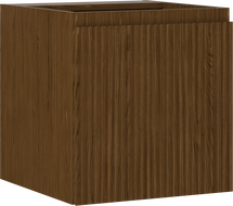 Mexen Rivel vonios kambario spintelė po praustuvu 45 cm, 1 durys, rifliuota, riešutmedis - 91A21-04547-1-BF86