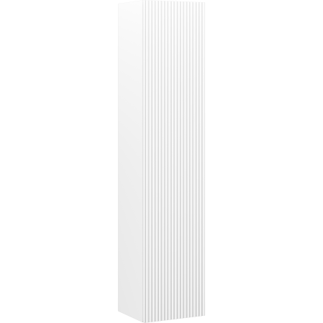 Mexen Rivel vonios kambario spintelė 35 cm, 1 duris, gofruota, balta matinė - 91A21-03016-1-BF01