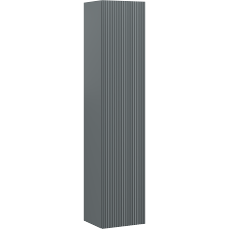 Mexen Rivel vonios stulpelis 35 cm, 1 durys, grioveliai, matinė grafito spalva - 91A21-03016-1-BF66