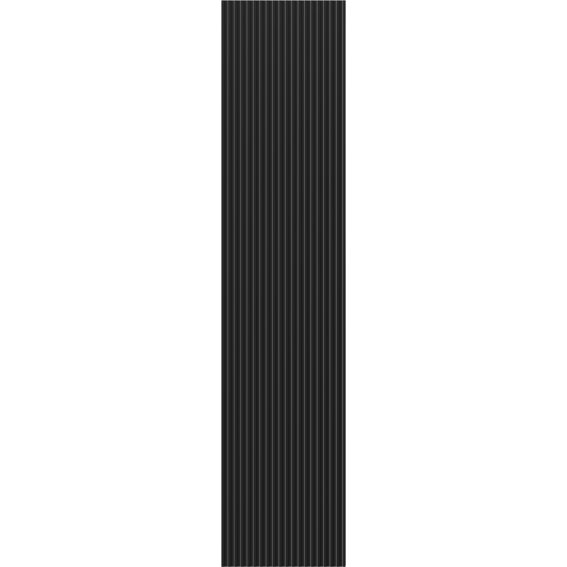 Mexen Rivel vonios spintelė 35 cm, 1 durys, rifliuotas, juodas matinis - 91A21-03016-1-BF71