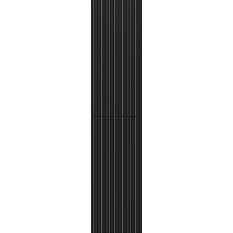 Mexen Rivel vonios spintelė 35 cm, 2 durys, griovuota, juoda matinė - 91A21-03016-2-BF71