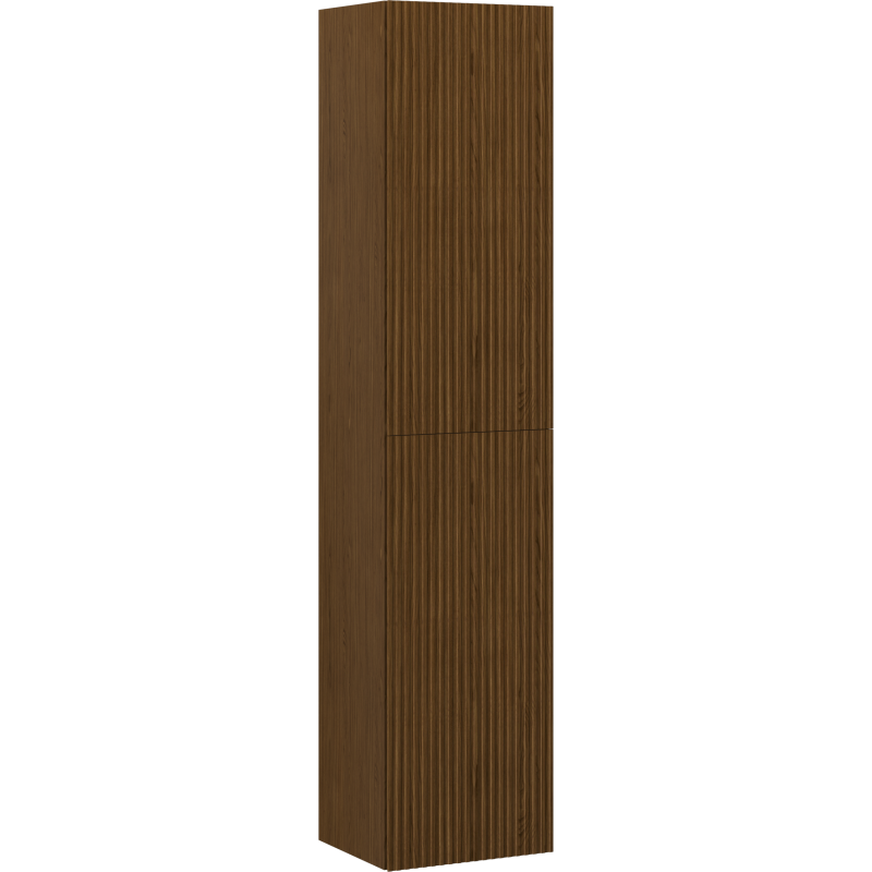 Mexen Rivel vonios kambario spintelė 35 cm, 2 durys, rifliuotas, riešutas - 91A21-03016-2-BF86