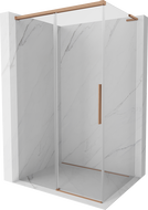 Mexen Rox L stumdomos dušo kabina 120 x 80 cm, skaidri, šlifuotas varis - 8C2L-120-080-65-00