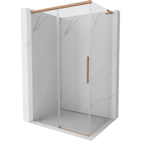 Mexen Rox L stumdomas dušo kabina 115 x 90 cm, permatomas, šlifuota varis - 8C2L-115-090-65-00