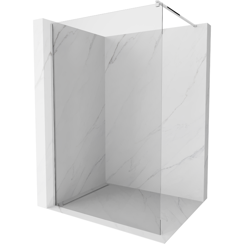 Mexen Kioto dušo siena Walk-in 140 x 200 cm, skaidri 8 mm, chromas - 800-140-101-01-00