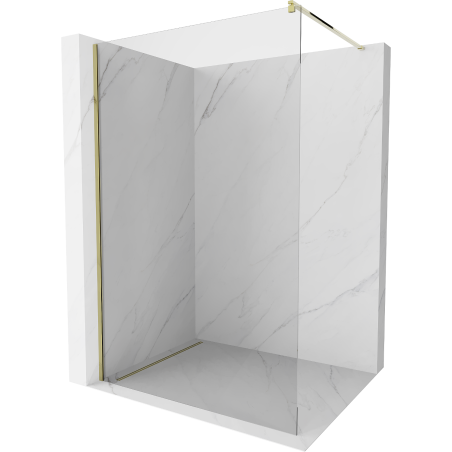 Mexen Kioto dušo siena Walk-in 70 x 200 cm, permatoma 8 mm, auksinė - 800-070-101-50-00