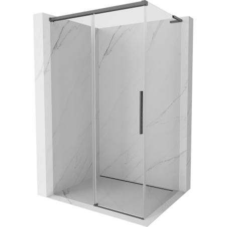 Mexen Rox L stumdomoji dušo kabina 110 x 100 cm, skaidri, šlifuota ginklų pilkumo - 8C2L-110-100-66-00