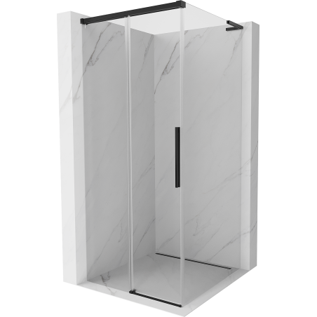 Mexen Rox L stumdomos dušo kabinos 90 x 90 cm, skaidri, juoda - 8C2L-090-090-70-00