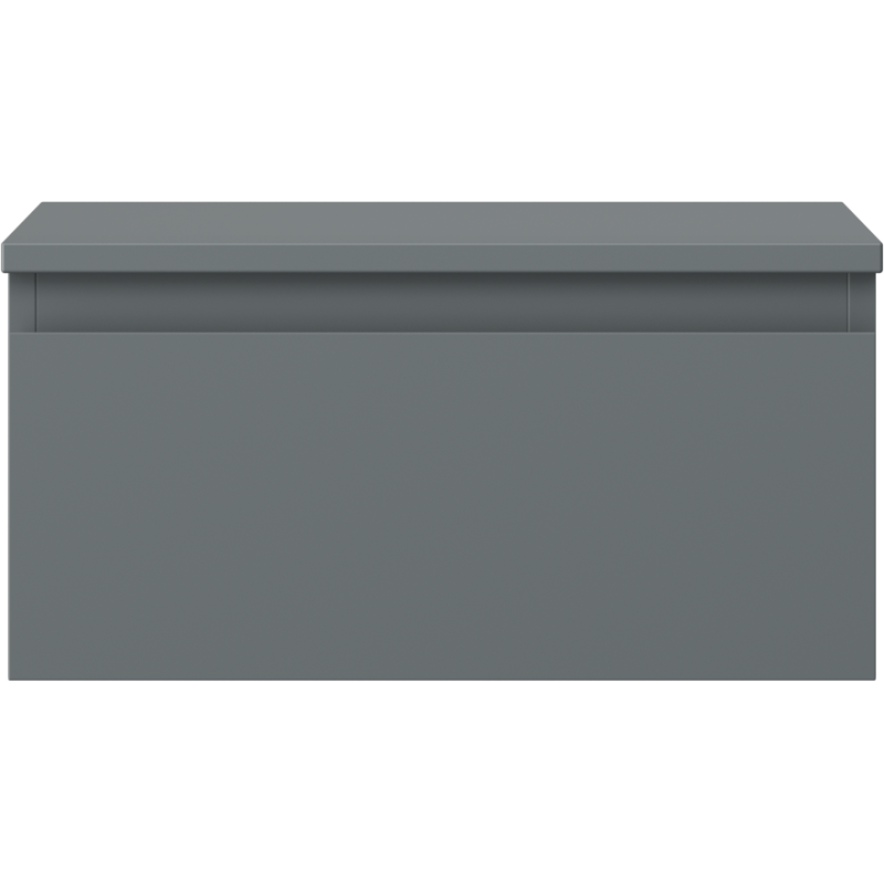 Mexen Orio vonios spintelė po praustuvu 50 cm su stalviršiu, 1 stalčius, grafitas matinis - 91A10-05023-1-BFC66