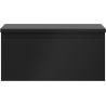 Mexen Orio vonios kambario spintelė po praustuvu 50 cm su stalviršiu, 1 stalčius, juoda mat - 91A10-05023-1-BFC71