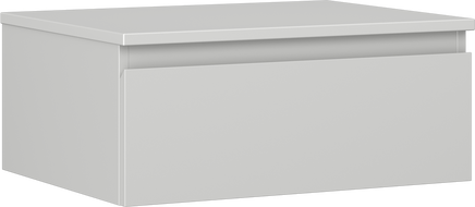 Mexen Orio vonios spintelė po praustuvu 60 cm su stalviršiu, 1 stalčius, pilkai matinė - 91A10-06023-1-BFC62