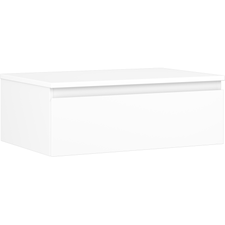 Mexen Orio vonios spintelė po kriaukle 70 cm su stalviršiu, 1 stalčius, balta matinė - 91A10-07023-1-BFC01
