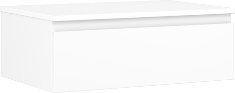 Mexen Orio vonios spintelė po kriaukle 70 cm su stalviršiu, 1 stalčius, balta matinė - 91A10-07023-1-BFC01